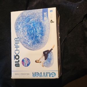 BLOCHAIR Blue Holographic Glitter Inside